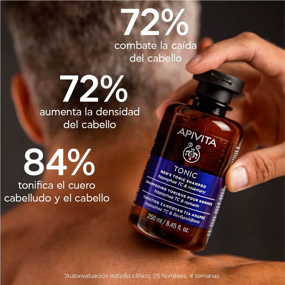 Apivita Men’s Tonic Shampoo 250 ml - Imagen 2